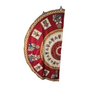 2 Semi Circle Gingerbread Christmas Holiday Precut Tree Skirt Each 58" X 27.5"